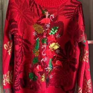 Ugly Christmas Sweater Flamingo